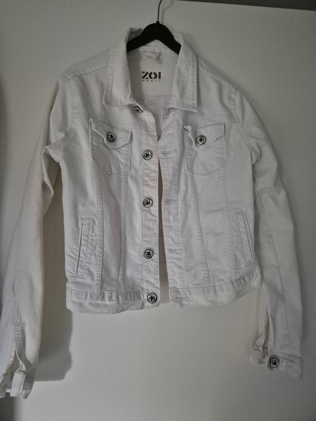 Witte spijkerjas Zoi Women - Maat 38 (M), Maat 38/40 (M), Zoi Women, Wit, Ophalen of Verzenden