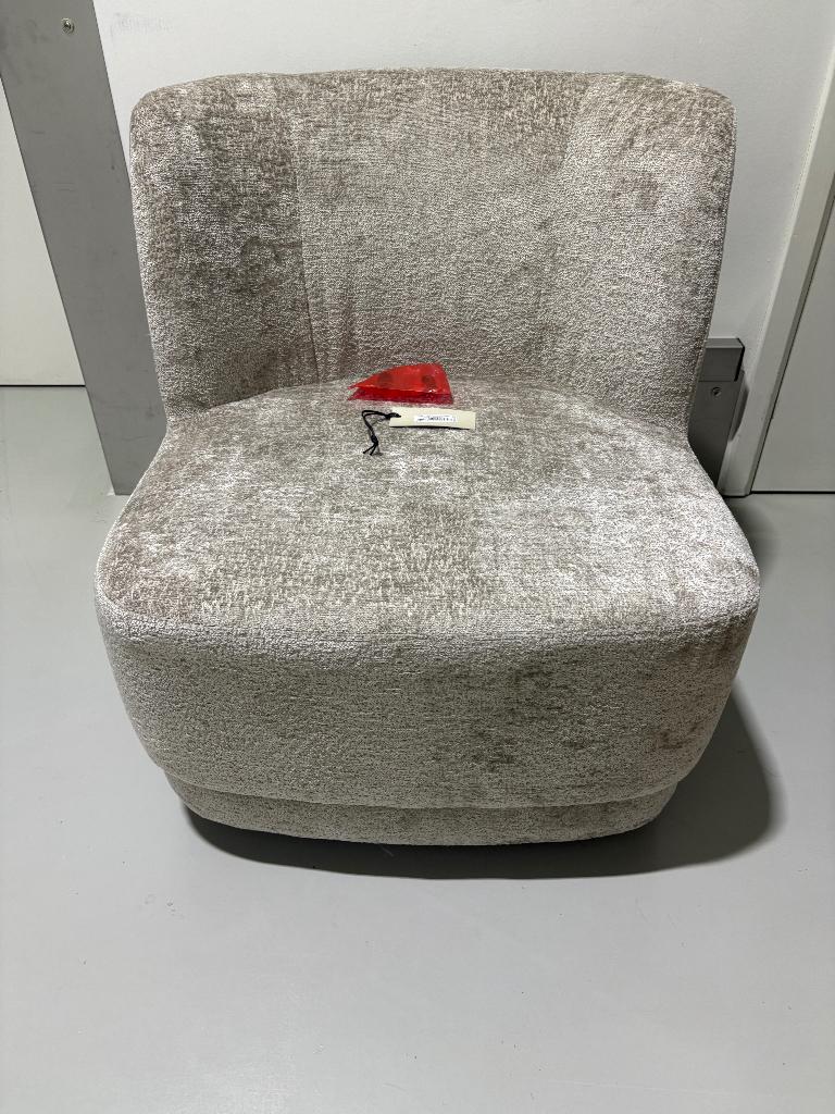 WOOOD Atty Draaifauteuil - Polyester - Zand - 75x74x65, Overige kleuren, Verzenden, Woood, Nieuw