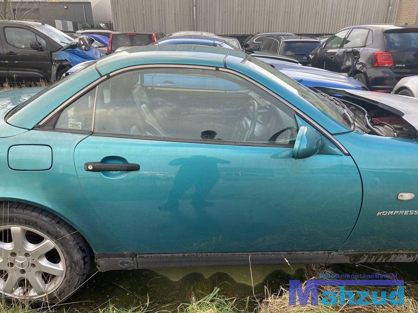 MERCEDES SLK R170 Groen 279 rechts deur portier 1996-2004, Gebruikt, Mercedes-Benz AG, Deur, Mercedes-Benz