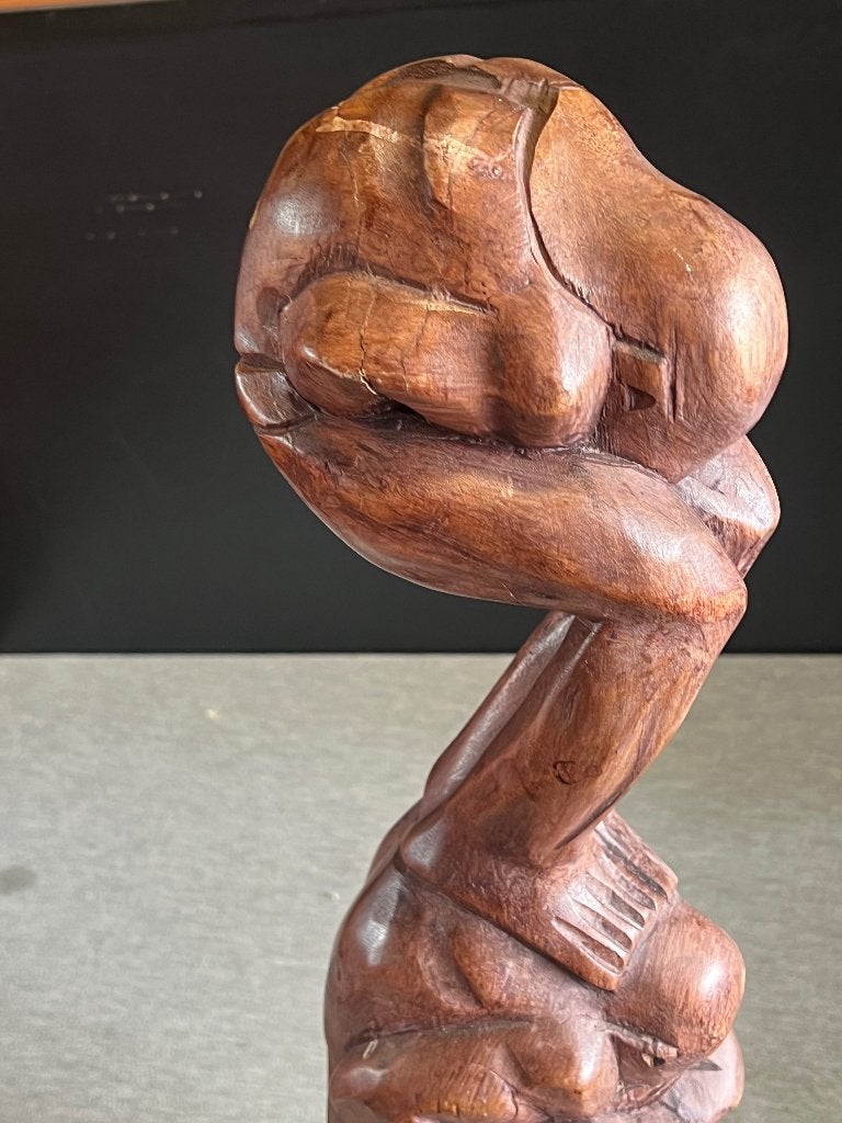 Yogi Man Orang Mula Yogiman Hout 60cm, Overige onderwerpen, Houtsnijwerk, Hout, 50 - 100 cm