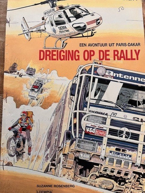Dreiging op de Rally (Paris-Dakar album), Boeken, Eén stripboek, Ophalen of Verzenden, Zo goed als nieuw