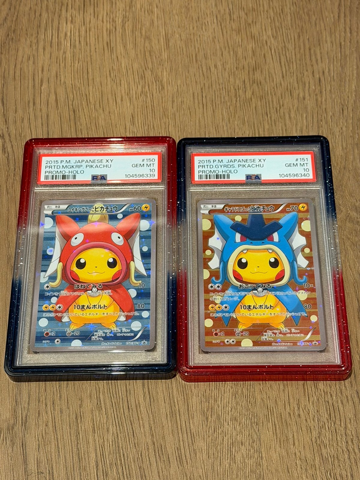 Pikachu Poncho Magikarp & Gyarados Sequantial Promo PSA10, Ophalen of Verzenden, Nieuw, Losse kaart, Foil
