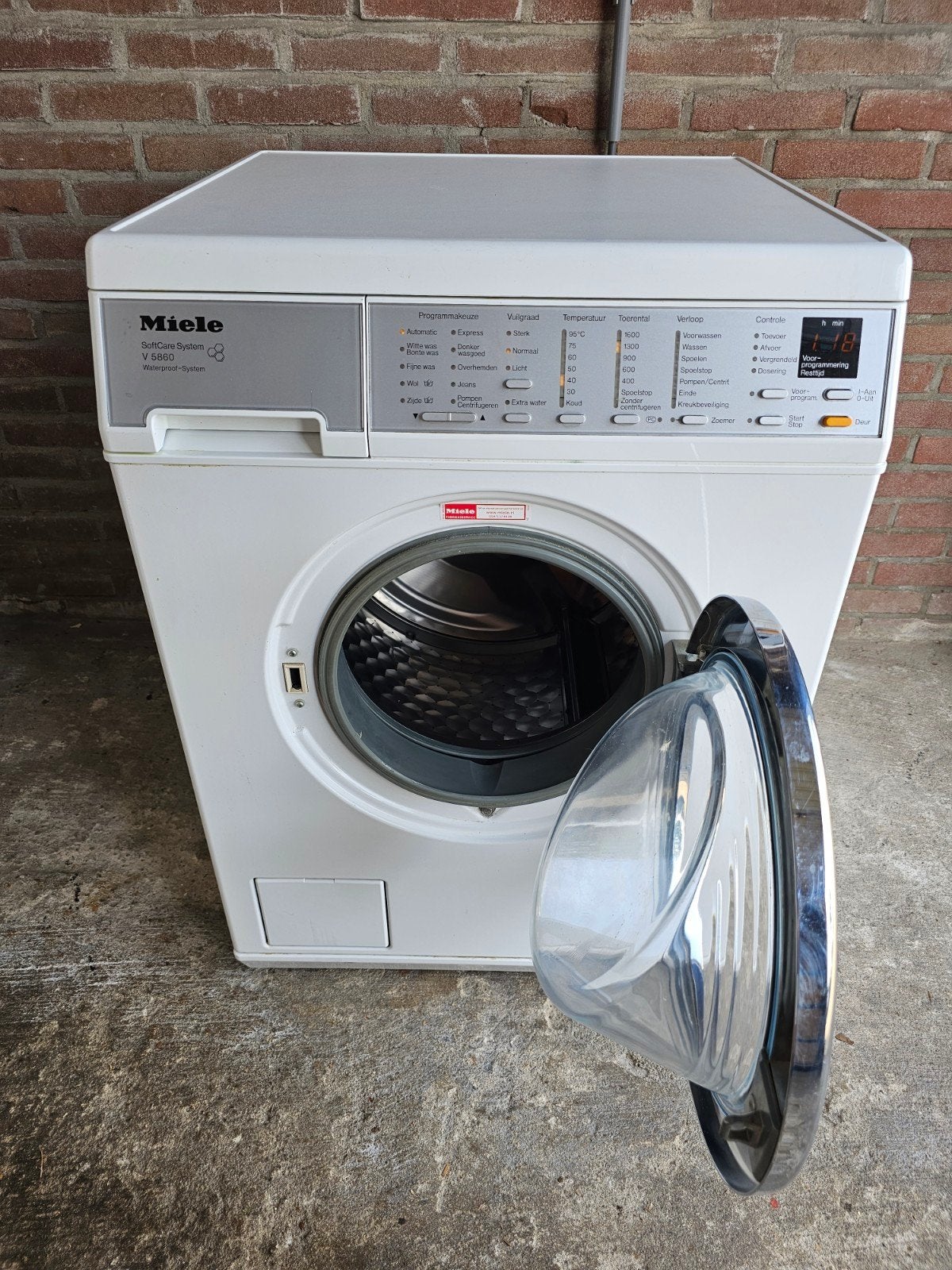 Frisse Miele SoftCare 7kg wasmachine A ++ WCS, Witgoed en Apparatuur, Ophalen, 6 tot 8 kg, Gebruikt, Minder dan 85 cm