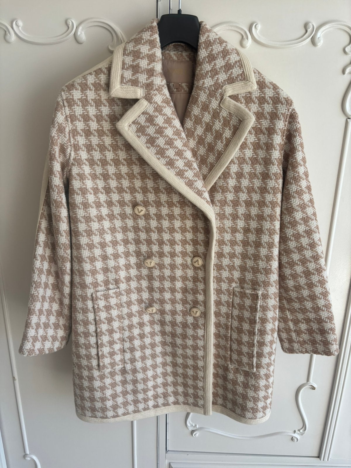 Nieuw creme beige mantel jas merk Josh V maat XS, Ophalen of Verzenden, Nieuw, Maat 34 (XS) of kleiner, Beige