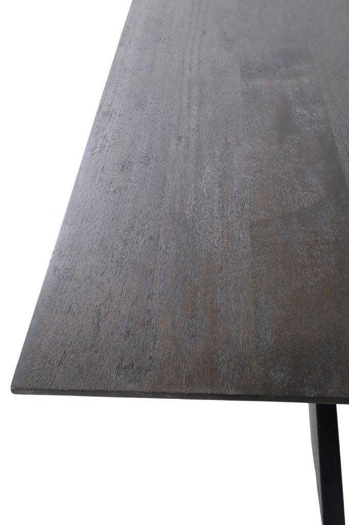 Rechte walnoot eettafel 2 meter, Huis en Inrichting, Ophalen, 100 tot 150 cm, Vijf personen of meer, Rechthoekig