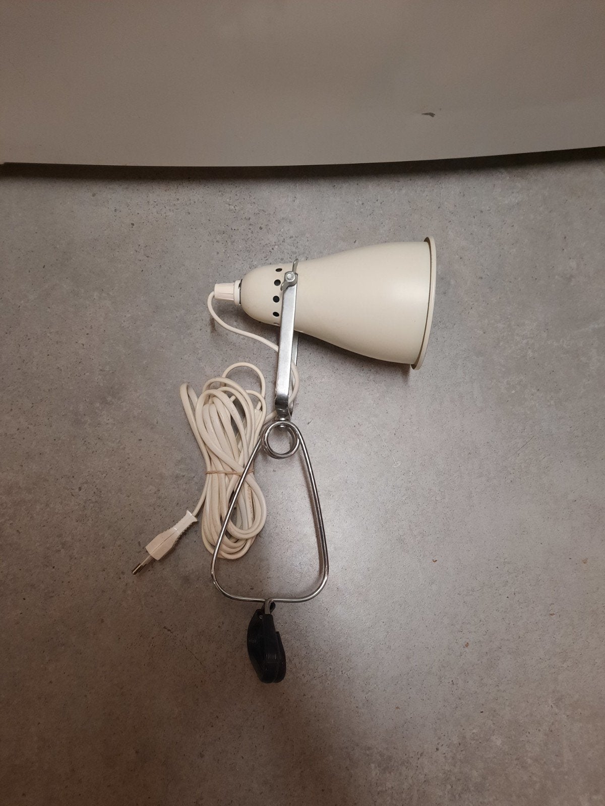 retro vintage  klemlamp klemspot, Ophalen of Verzenden, Gebruikt, Metaal