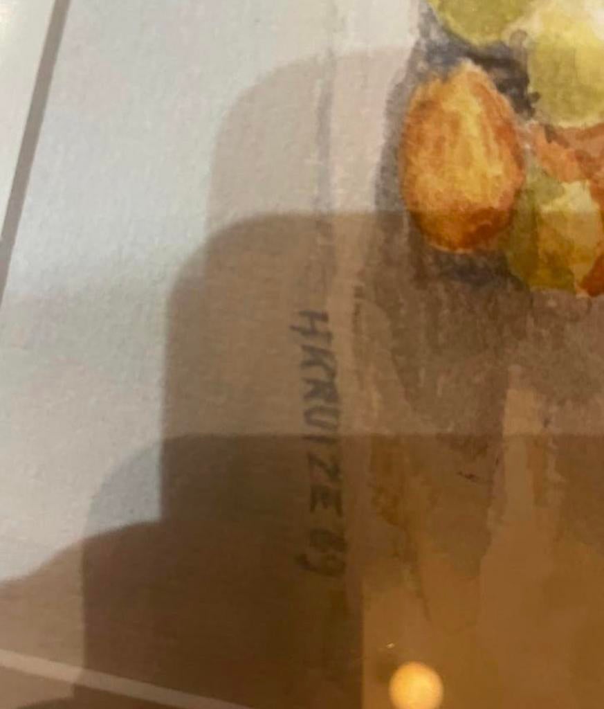 Stilleven olieverf schilderij met kleine lijstbeschadiging, Ophalen