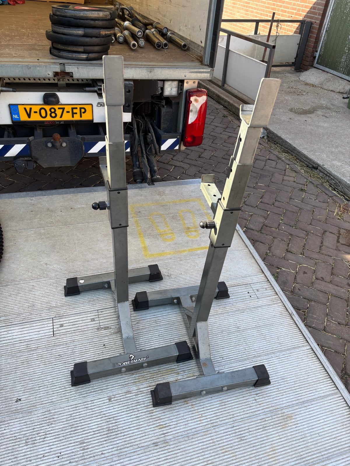 Squat Stands - Verstelbare Squatrekken voor Krachttraining, Gebruikt, Overige typen, Powermark, Powermark