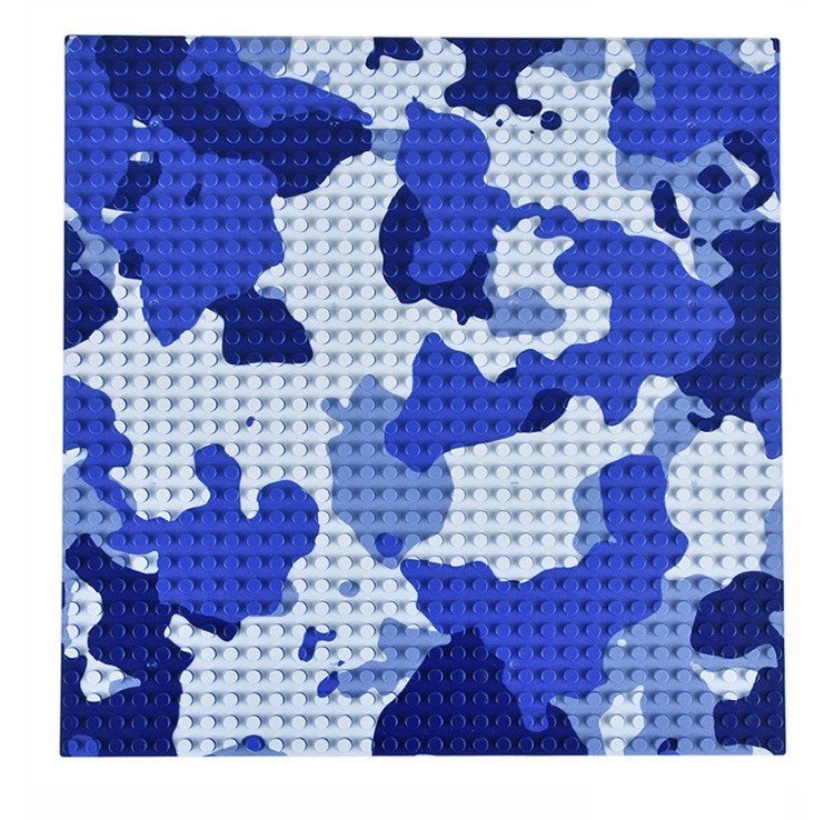 🎁 WW2 Bouwstenen - W11 - Bouwplaat camouflage blauw🎁, Verzenden, Nieuw