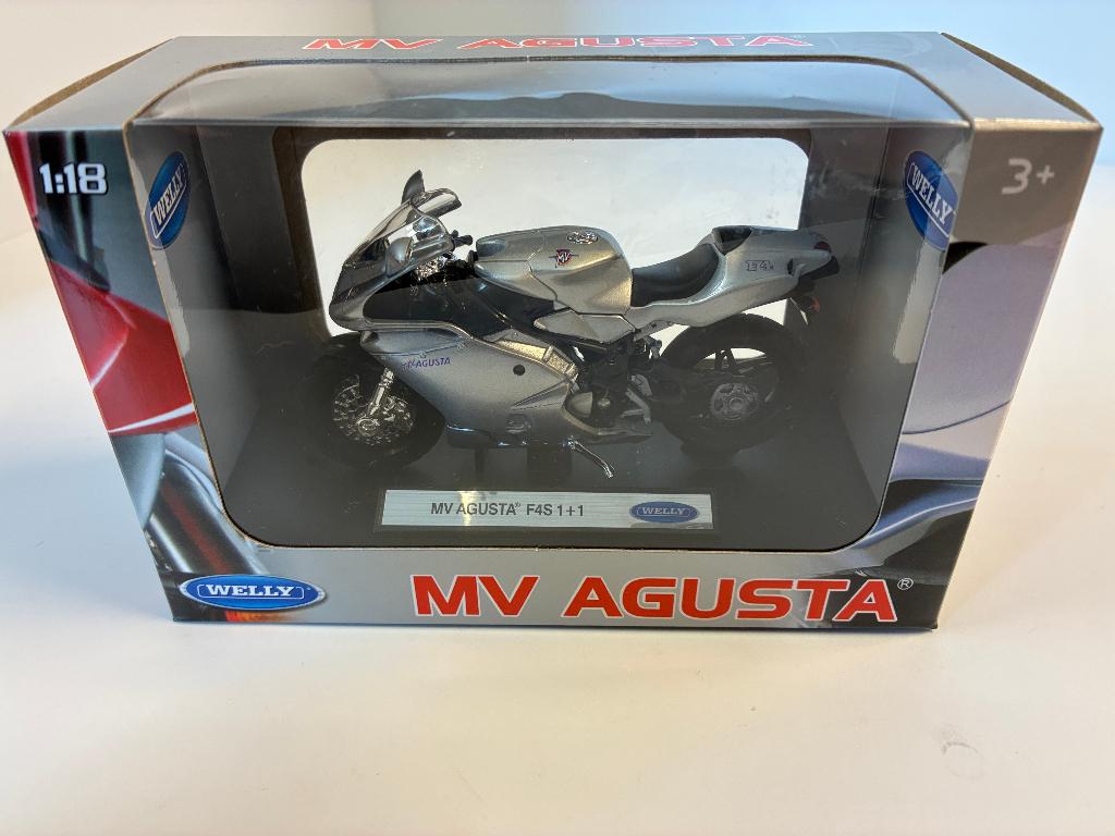 59677: MV Agusta F4S 1+1 - Welly 1:18, Hobby en Vrije tijd, Nieuw, Ophalen of Verzenden, Motor, Welly
