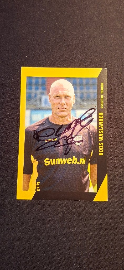 Spelerskaart met handtekening; Koos Waslander # NAC Breda, Ophalen of Verzenden, Nieuw, NAC Breda, Spelerskaart