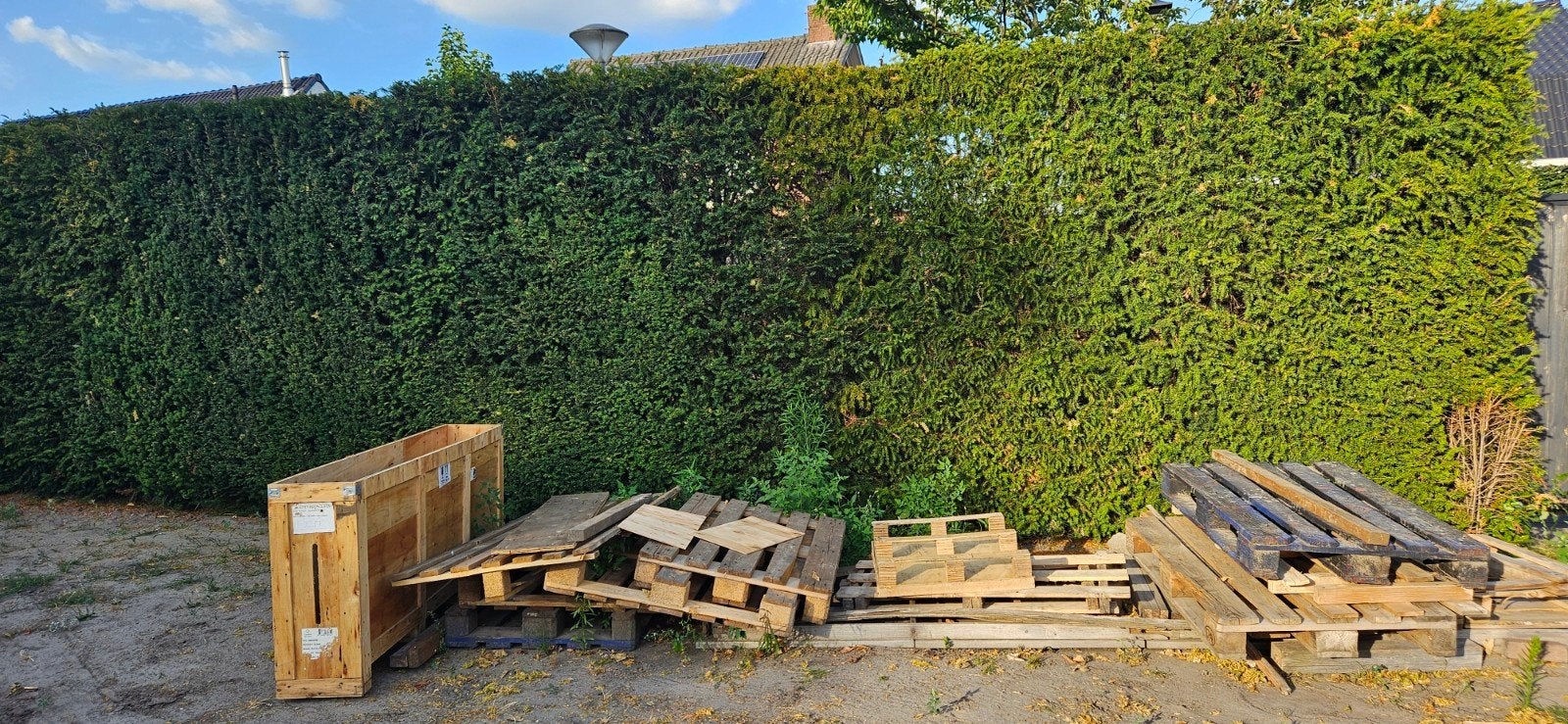 Houten pallets en los hout, Doe-het-zelf en Verbouw, Hout en Planken, Ophalen, Overige houtsoorten, Minder dan 200 cm, Pallet