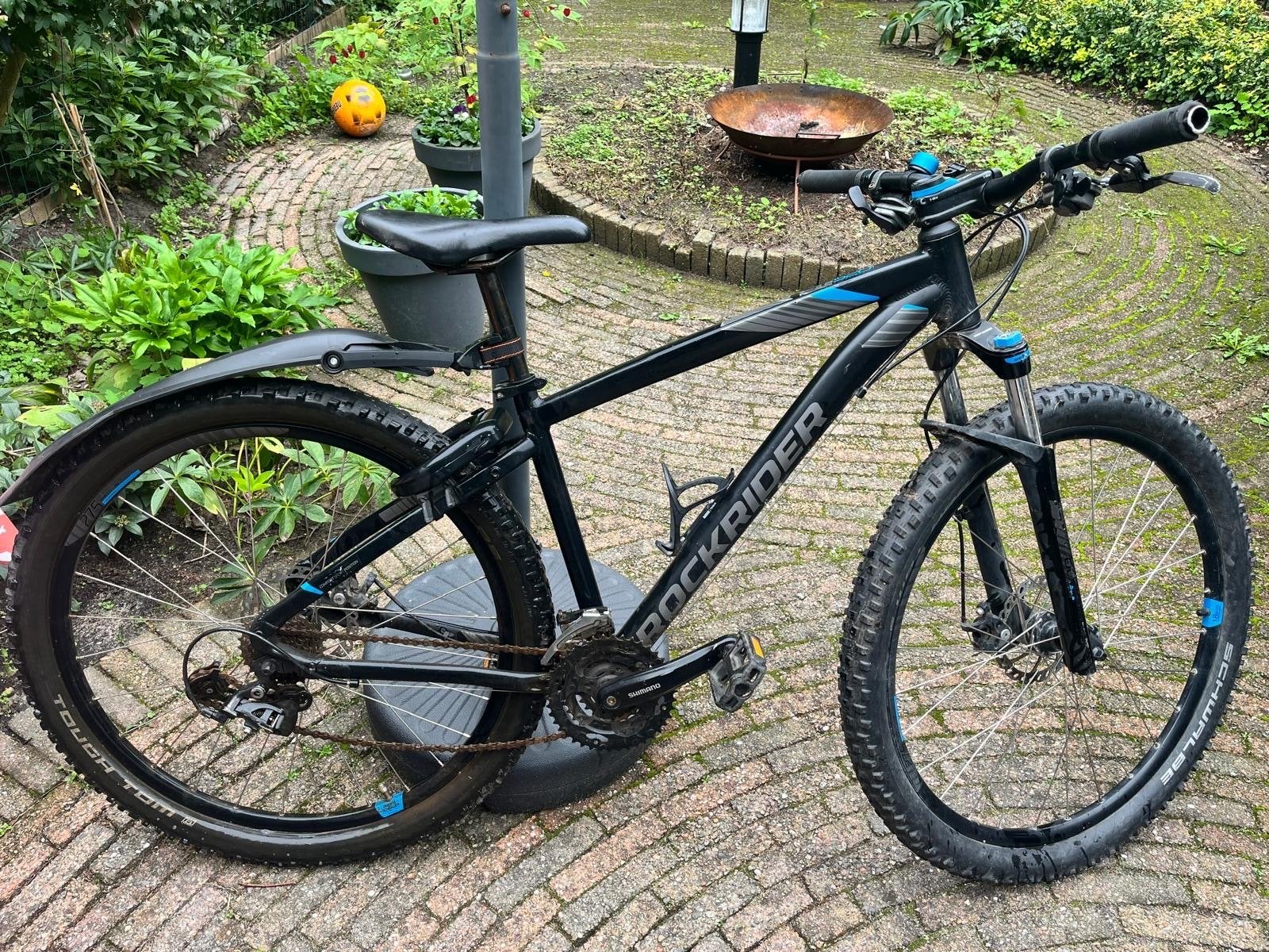 Rockrider Mountainbike - Zwart/Blauw - Gebruikt