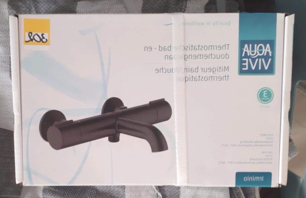 Merk:AQUAVIVE Irmino Thermostatische bad-en douchemengkraan, Ophalen, Nieuw, Koper, Douche