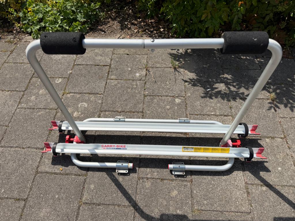 Fiamma Carry-Bike fietsendrager voor 2 fietsen, Caravans en Kamperen, Ophalen, Gebruikt