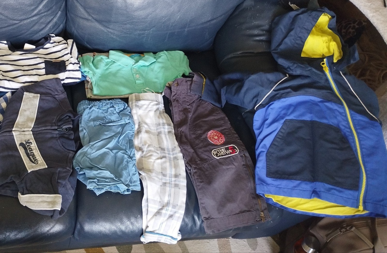 Jongenskleding pakket maat 80: jasje, muts, shirts, broeken, Ophalen, Gebruikt, Jongetje