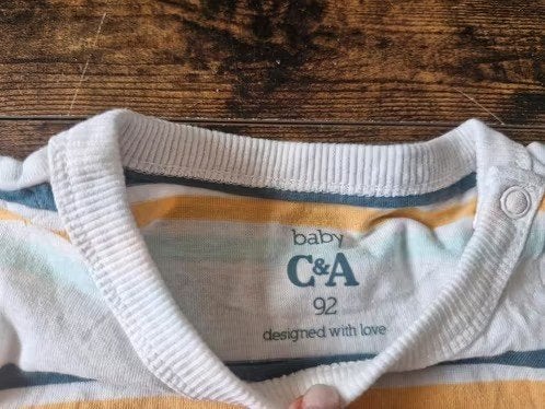 Nieuw wit gestreept tshirt Maat 92 h3, Kinderen en Baby's, Kinderkleding | Maat 92, C&A, C&A, Jongen of Meisje, Onbekend