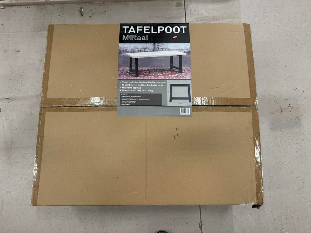 Tafel poot zwart, Ophalen
