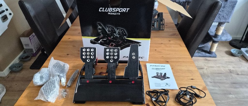 Fanatec clubsport V3 pedals, Ophalen of Verzenden, Zo goed als nieuw, Fanatec