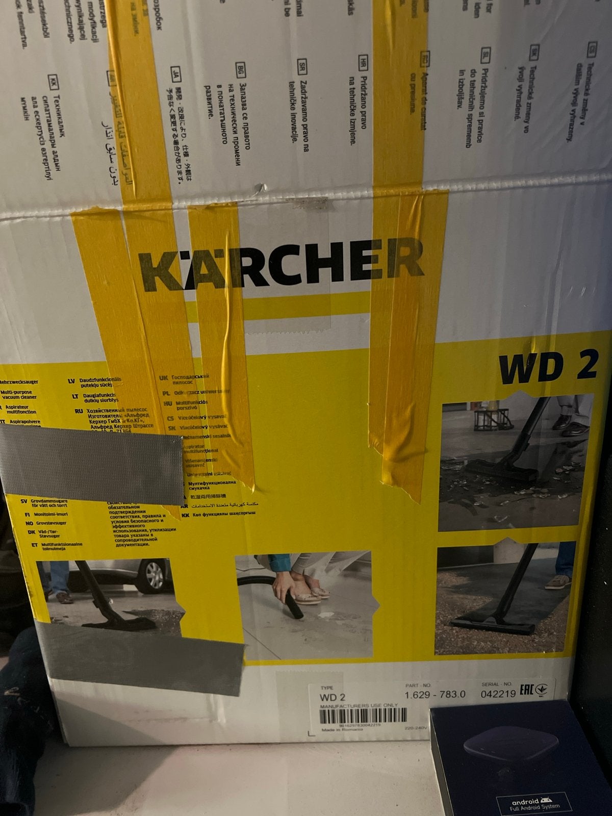 Kärcher WD 2 Nat- en Droogzuiger - Krachtige Alleszuiger, Kärcher, Nieuw, Ophalen of Verzenden, Industriële stofzuiger