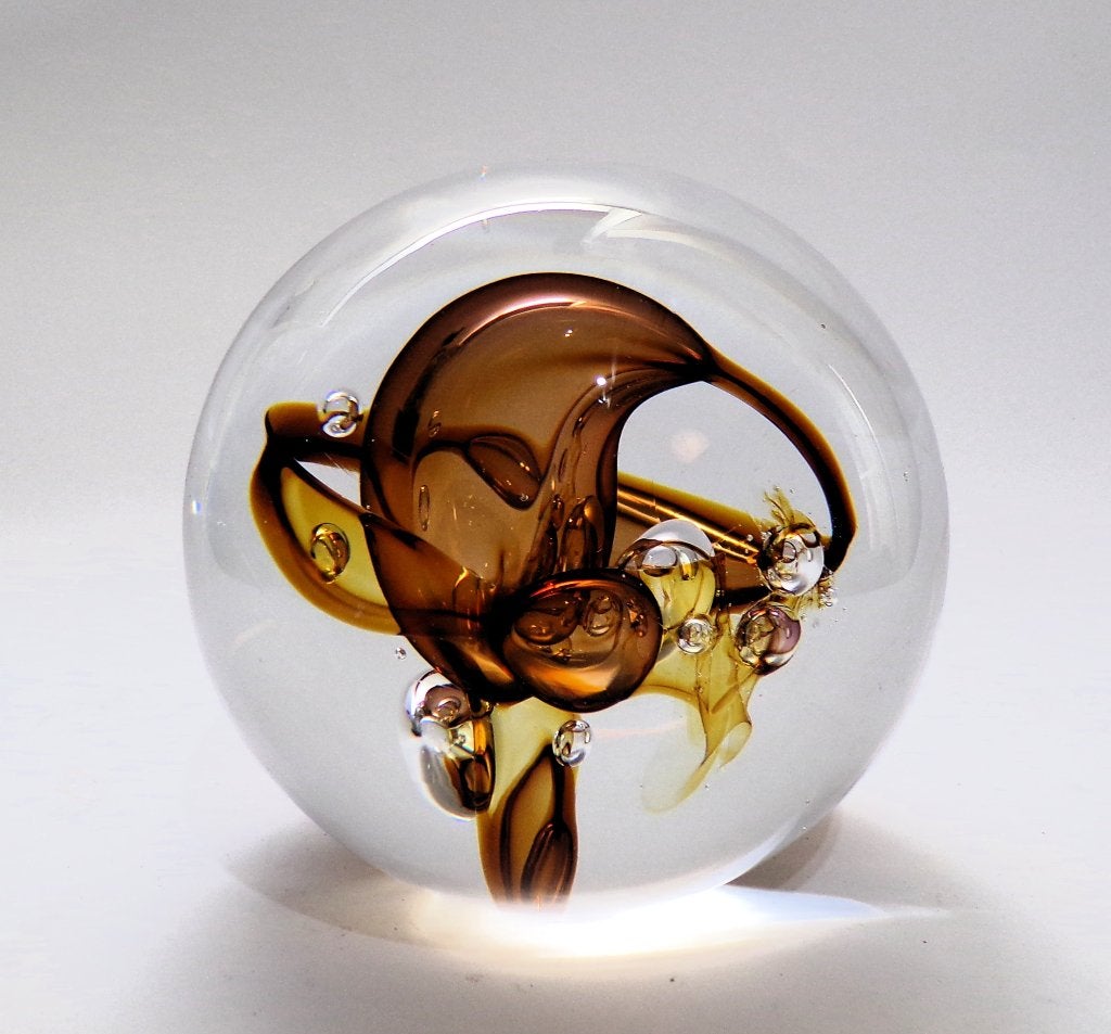 Floris Meydam - glaskunst object Sphere Fire, Antiek en Kunst, Antiek | Glas en Kristal, Ophalen of Verzenden