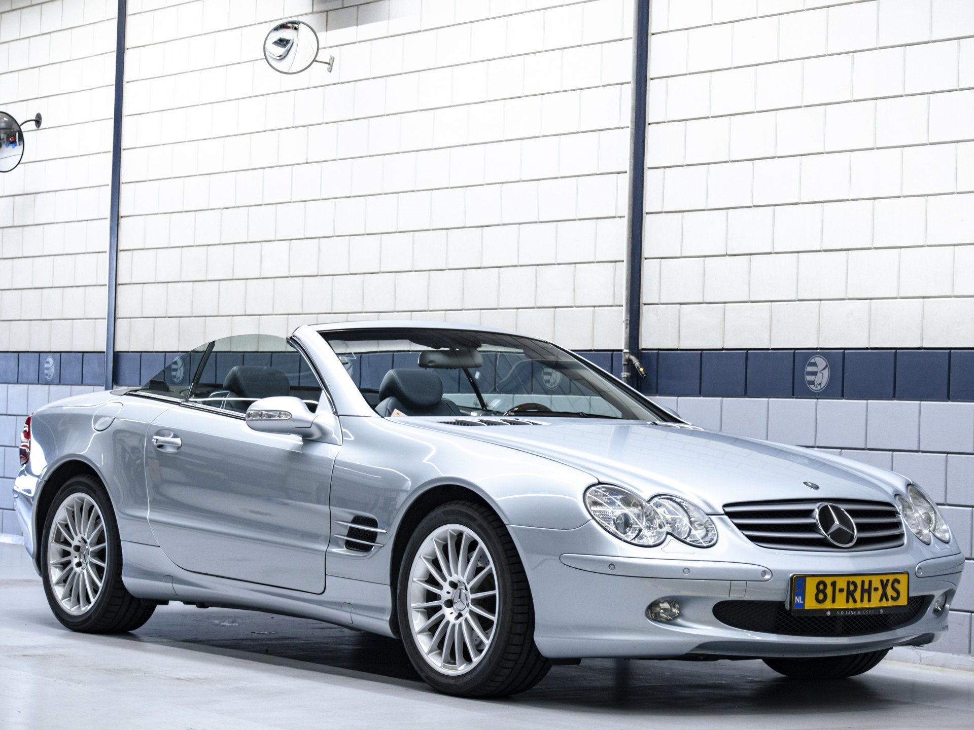 Mercedes-Benz SL-Klasse SL500 | Tellurium Silver Metallic |, Auto's, Automaat, Achterwielaandrijving, Gebruikt, Cabriolet