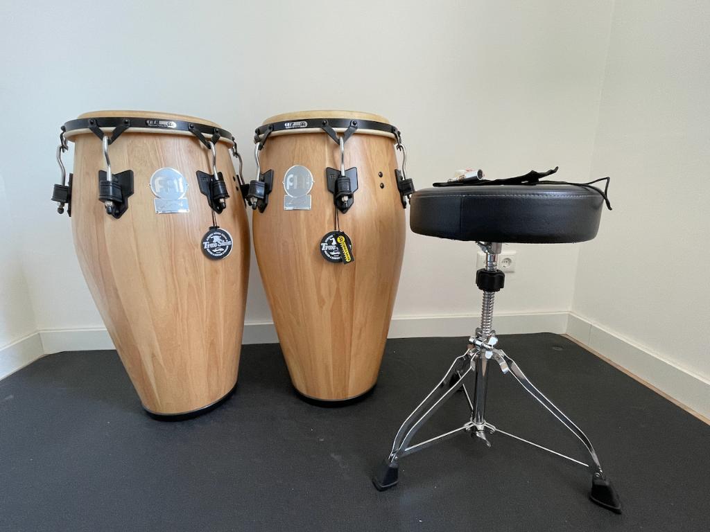 Meinl LC1134NT-M Luis Conte Conga and Tumba + Tama Stool, Muziek en Instrumenten, Ophalen, Zo goed als nieuw, Trommel