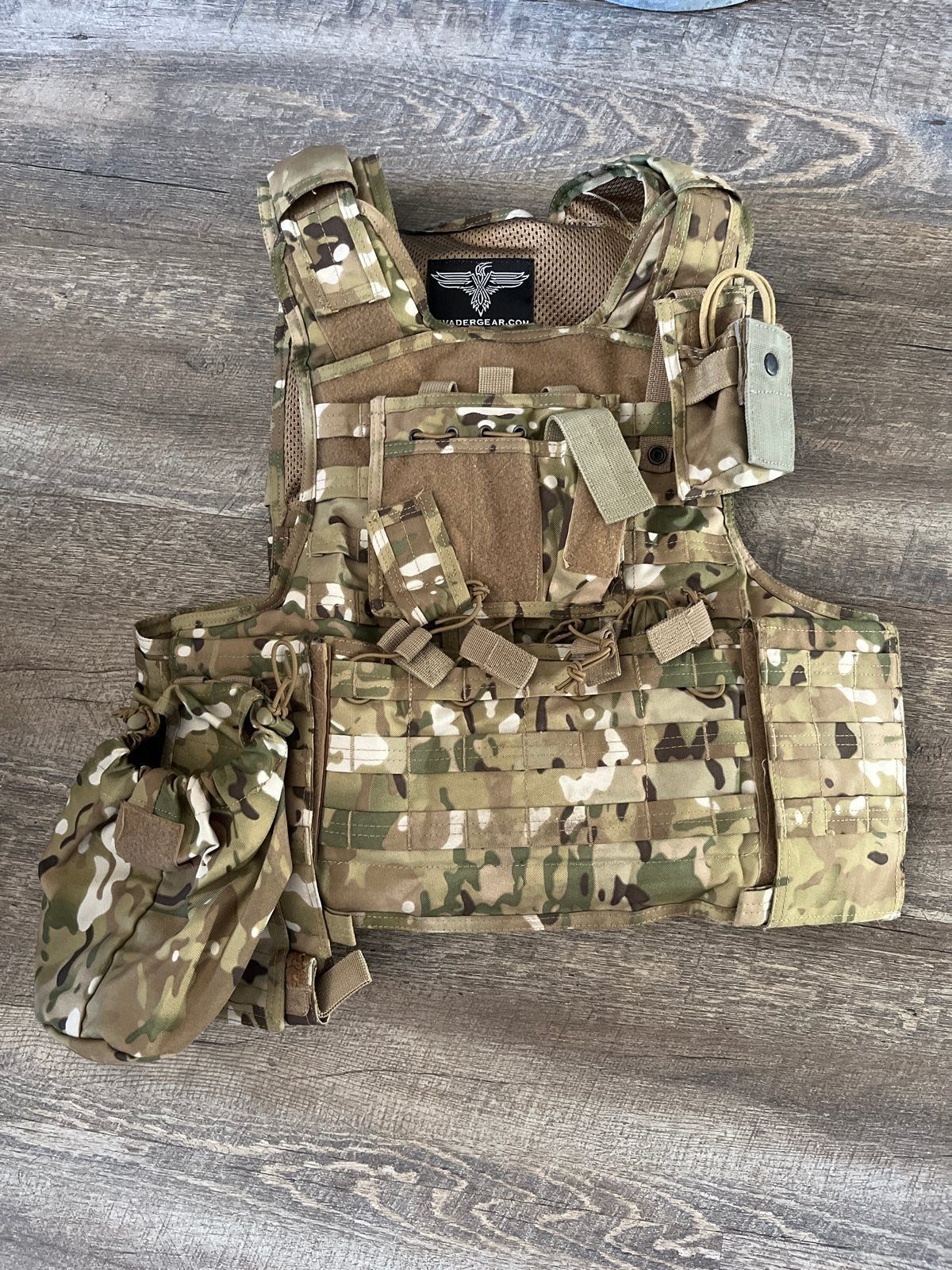 Invader Gear Airsoft Tactisch Vest - Multicam, Ophalen of Verzenden, Zo goed als nieuw