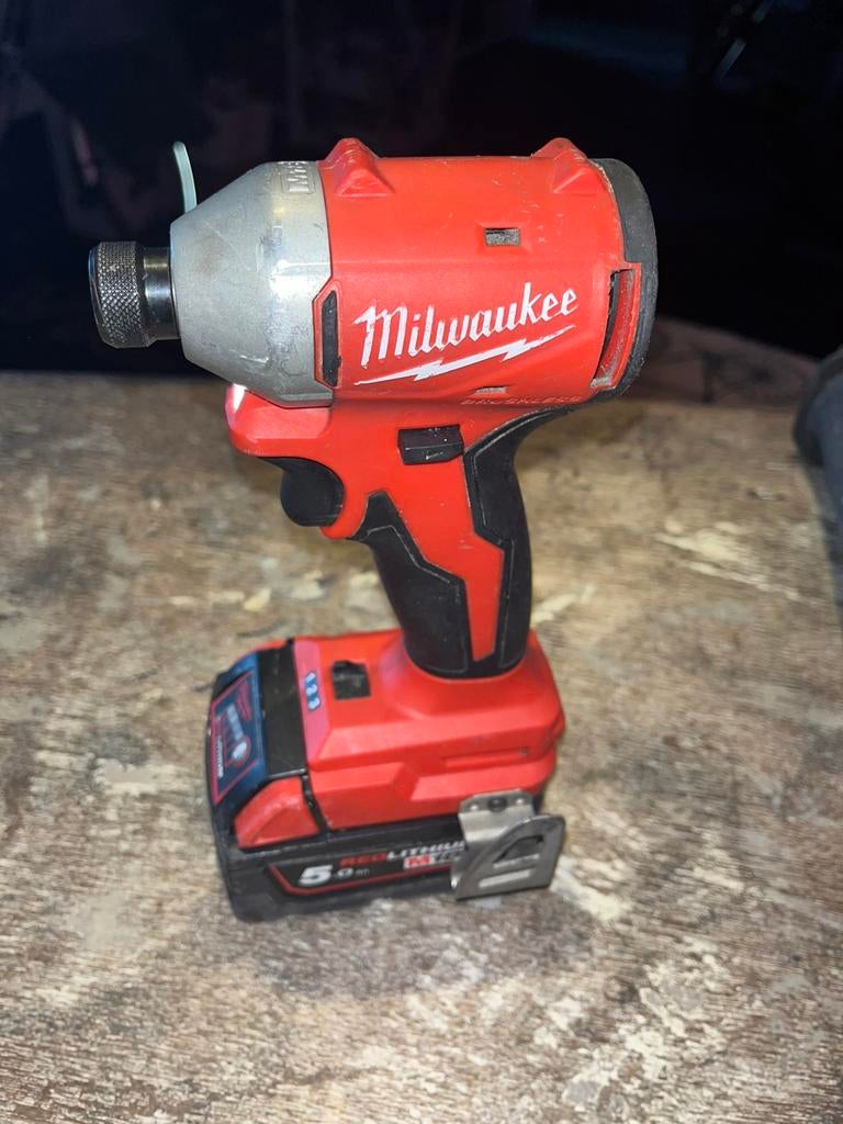 MILWAUKEE M18 BLIDR Slagschrdr. met 5.0 Red. Lithium Accu, Variabele snelheid, Info@milwaukee.nl, Ophalen of Verzenden, Jan Valsterweg 83, 3315 LG Dordrecht