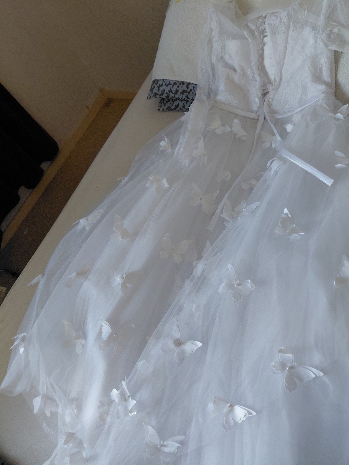 bruidsmeisjesjurk met hoepel, Kleding | Dames, Trouwkleding en Trouwaccessoires, Ophalen, Nieuw, Wit, Bruidsmeisjeskleding