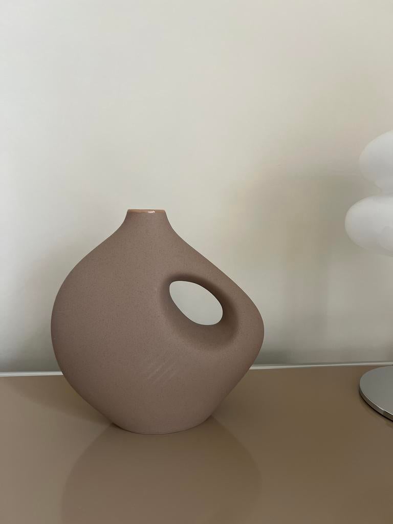 H&M Home 1 keramieken vazen (oud roze), Huis en Inrichting, Woonaccessoires | Vazen, Overige kleuren, 50 tot 75 cm, Aardewerk of Porselein