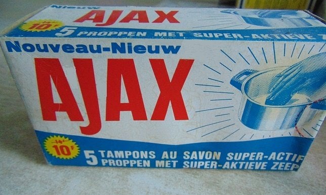 Vintage/Retro Ajax Schuursponsen, Ophalen of Verzenden, Overige typen