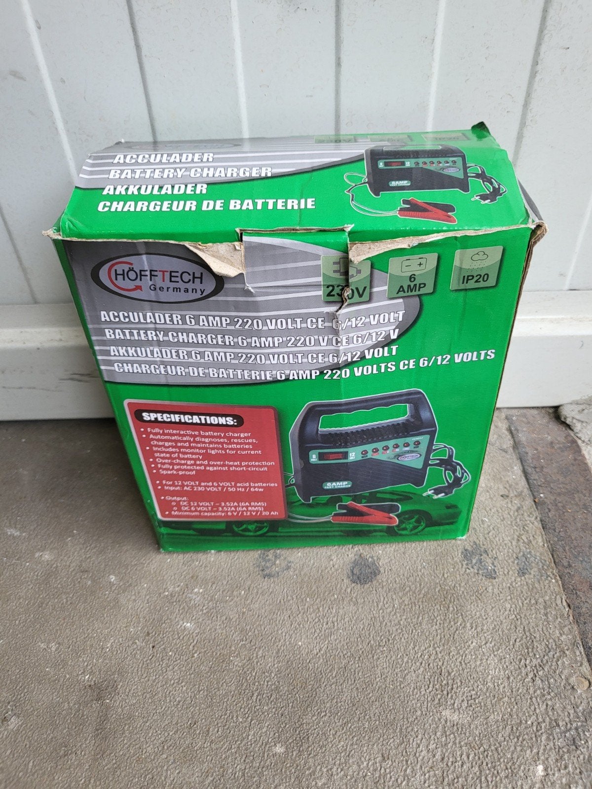 Höftech Acculader 6 Amp 220 Volt CE 6/12 Volt, Ophalen of Verzenden, Nieuw, Overige automerken