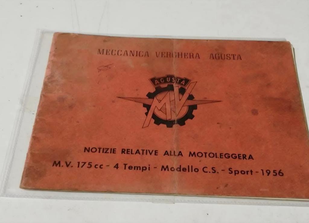 MV Agusta 175cc Competizione Gebruikershandleiding/Brochure, Ophalen of Verzenden, MV Agusta