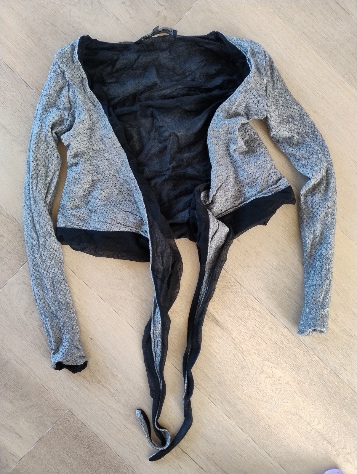 La Fee Maraboutee bolero overslagvestje met wol M, La Fee Maraboutee, Ophalen of Verzenden, Maat 38/40 (M), Grijs