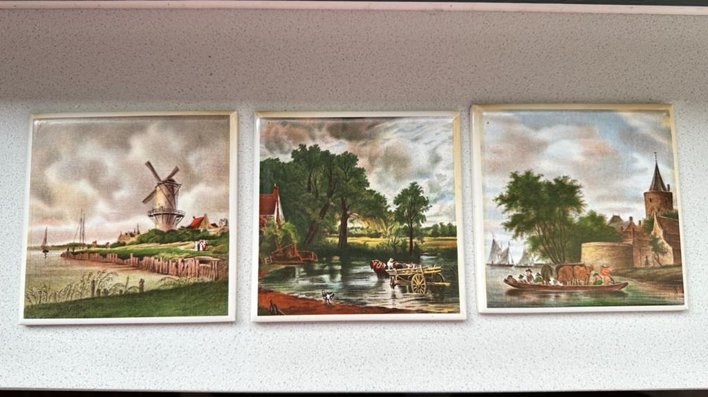 Villeroy & Boch Mettlach tegels Hollandse landschappen 1953, Ophalen
