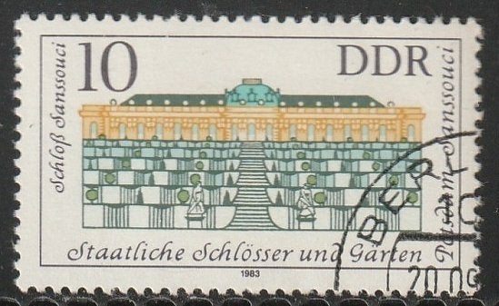 DDR 1983 2826 Slot Sanssouci, Gest, Ophalen of Verzenden, DDR, Gestempeld