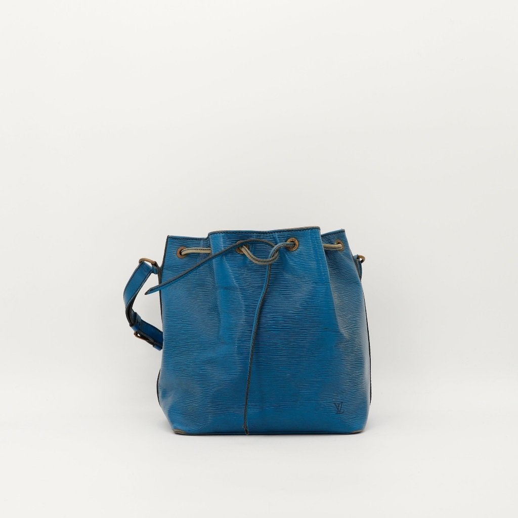 Louis Vuitton Petit Noé in blauw Épi handtas, Verzenden, Gebruikt, Blauw, Handtas