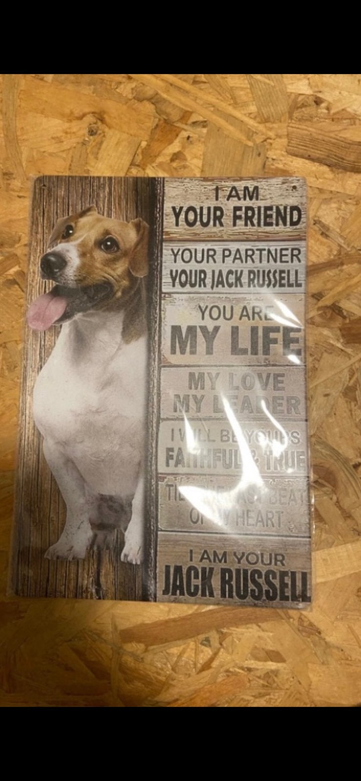 Jack russel plaat, Ophalen of Verzenden, Nieuw, Honden