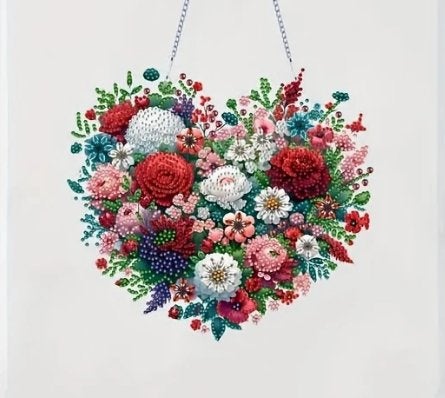 Raamhanger Hart met stras steentjes, Tuin en Terras, Tuinwanddecoratie, Ophalen of Verzenden, Nieuw
