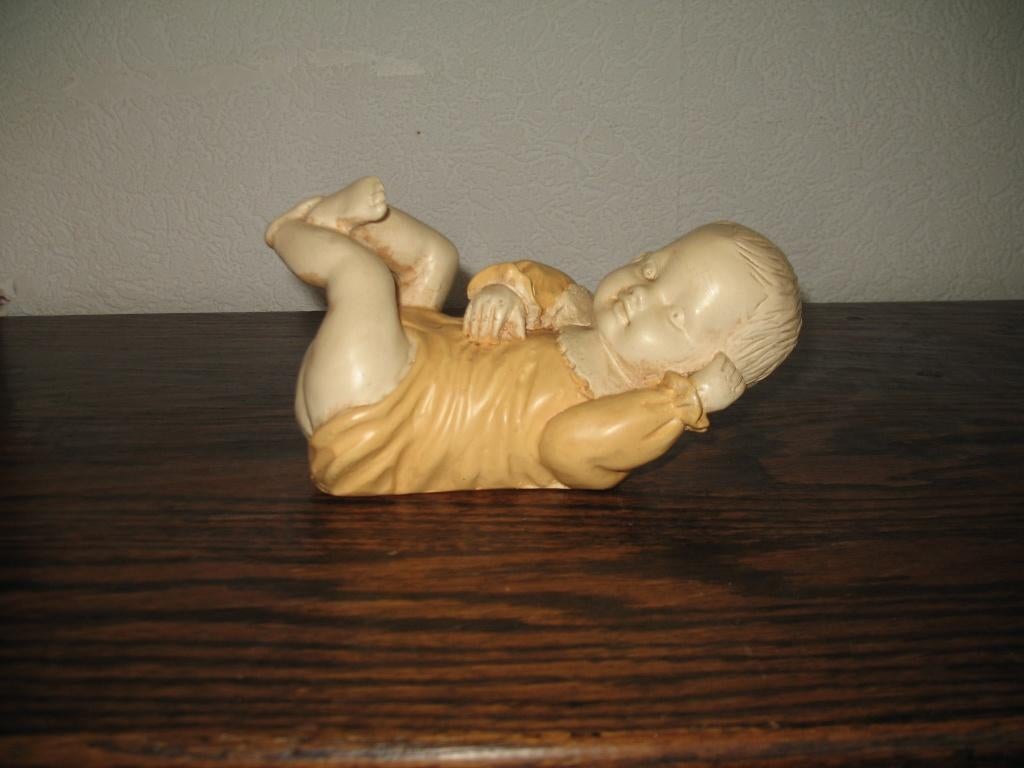 Vrij Groot beeld Sculpture *Baby Vintage  BVaN, Antiek en Kunst, Kunst | Overige Kunst, Ophalen of Verzenden