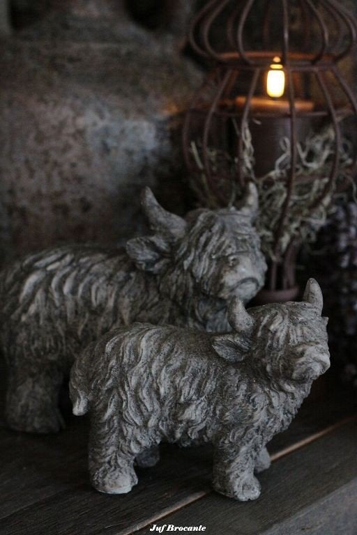 Hooglander staand klein en groot, Www.jufbrocante.nl, Www.jufbrocante.nl, Nieuw, Ophalen of Verzenden