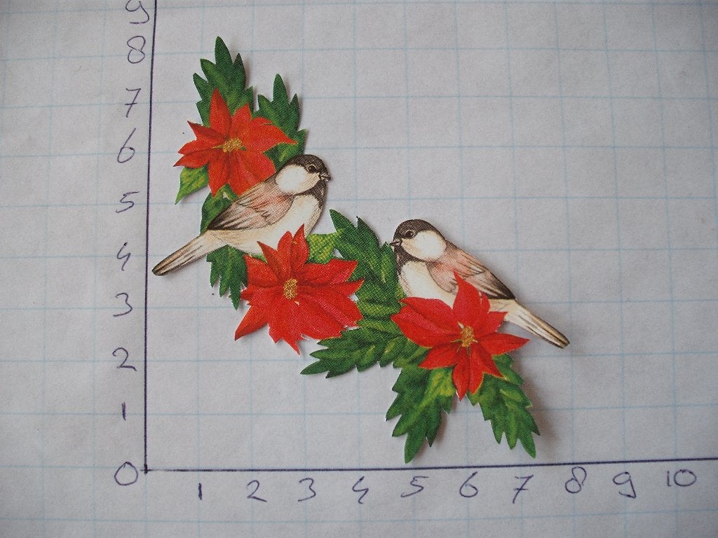 nr. 653 - uitgeknipt 3d plaatje kerst, Ophalen of Verzenden, Nieuw, Kerst, Knipvel
