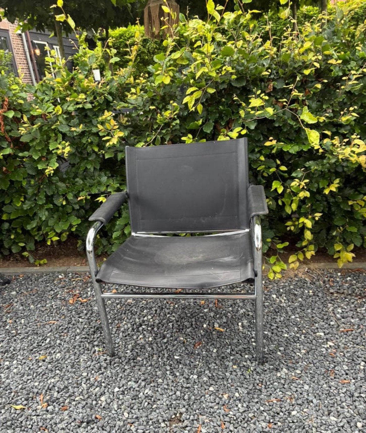 Tord Björklund stoel fauteuil zwart DESIGN VINTAGE IKEA, Ophalen of Verzenden, Zo goed als nieuw, Leer, Ikea vintage