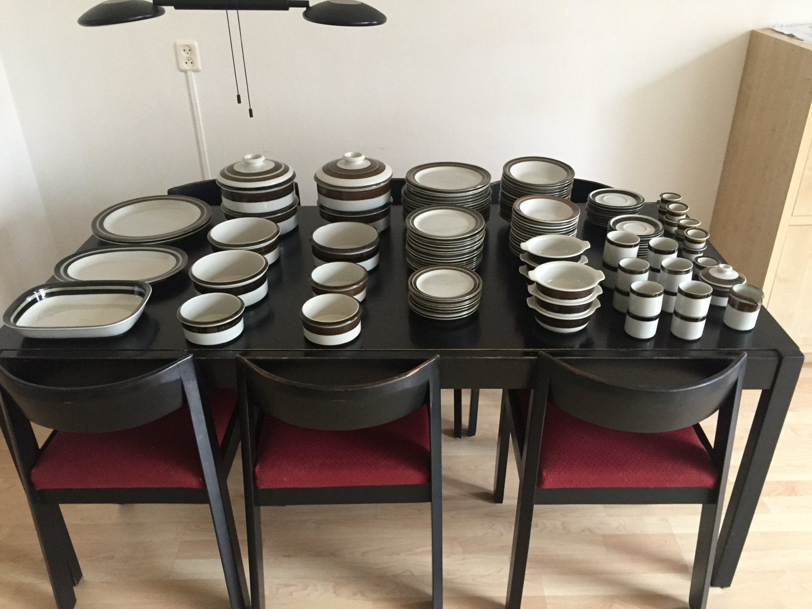 Grote vintage set Arabia Karelia servies, Ophalen