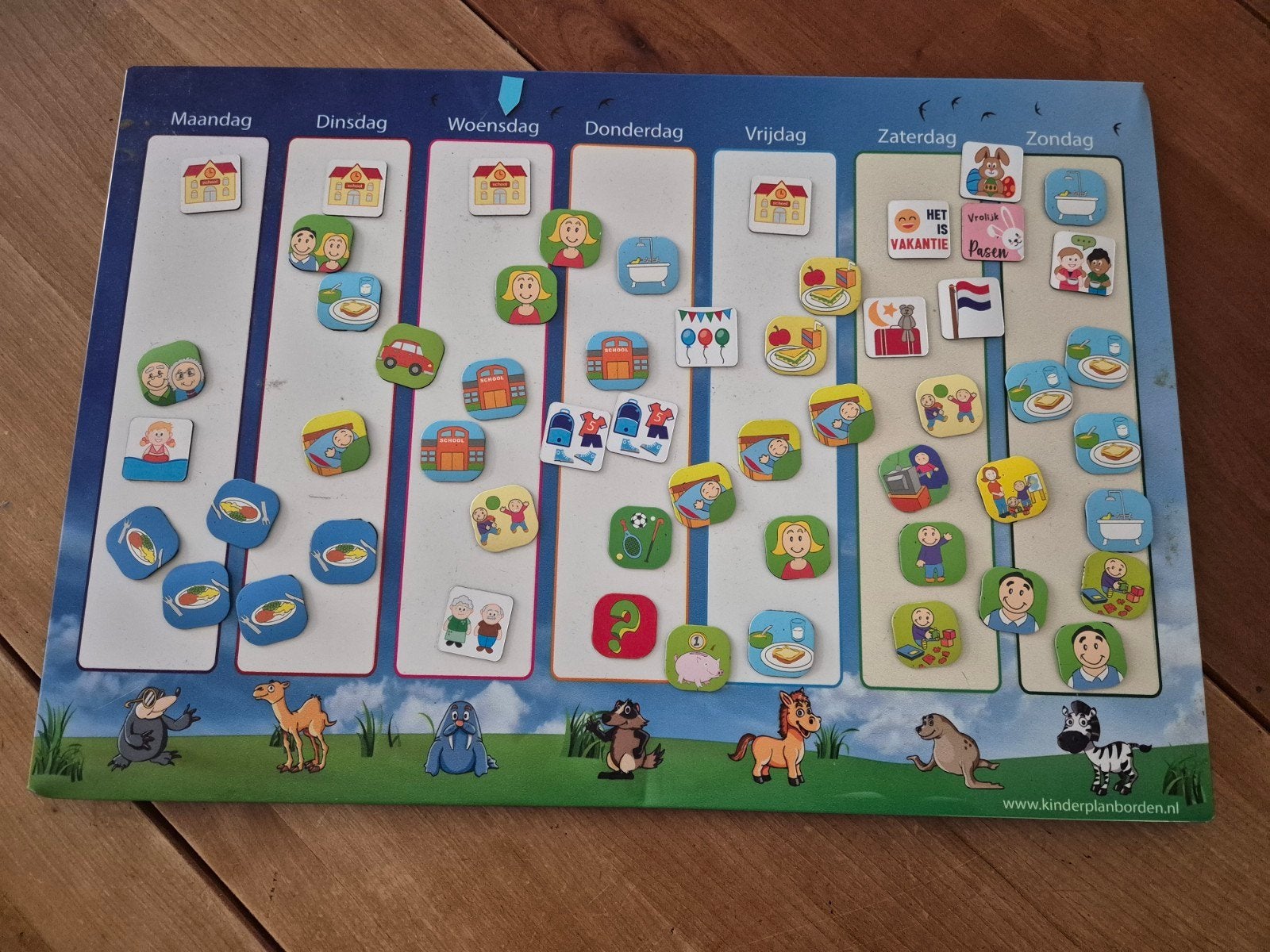Kinderplanbord met magneten - ideale dagplanner!, Ophalen of Verzenden, Gebruikt, Ontdekken