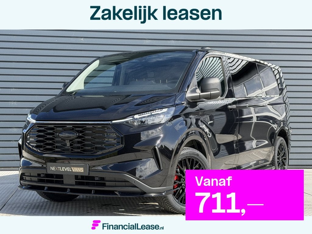 Ford Transit Custom 320 2.0 TDCI L2H1 Trend DC 6-pers / Came, Voorwielaandrijving, 4 cilinders, Met garantie (alle), Zwart
