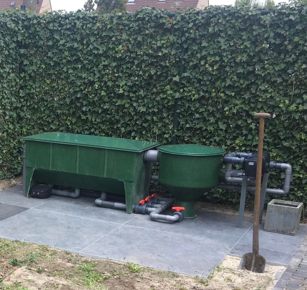 Vijverfilter systeem met 5 kamers, pomp & skimmer, Tuin en Terras, Vijvers, Ophalen, Gebruikt