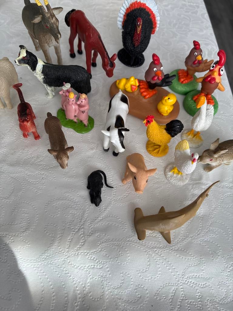 Dieren speelgoed set - Boerderijdieren en meer, Kinderen en Baby's, Speelgoed | Overig, Gebruikt, Jongen of Meisje, Ophalen of Verzenden