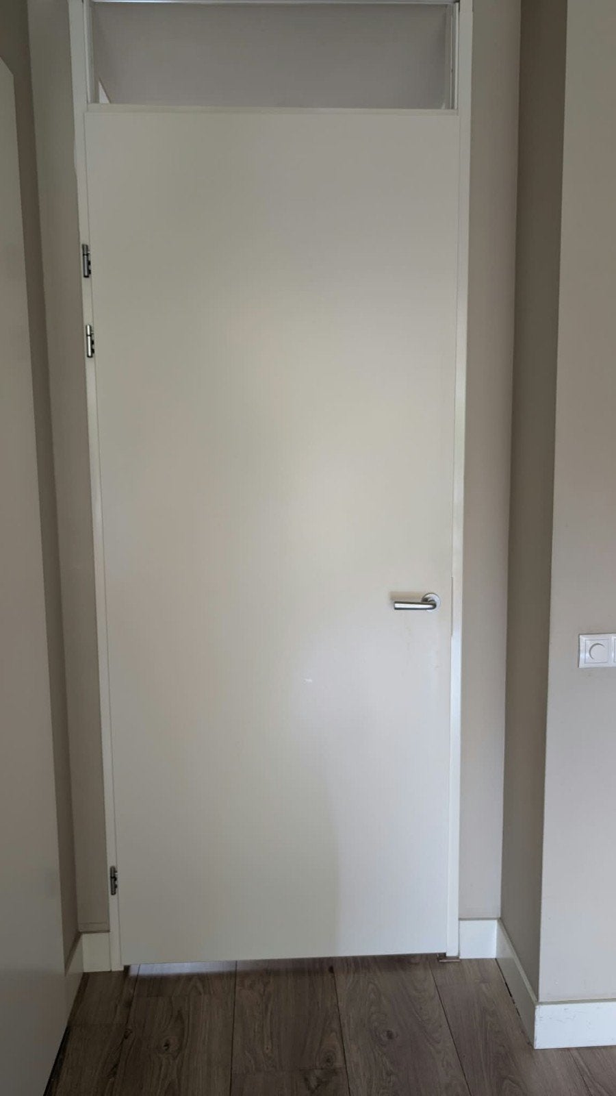 Opdek binnendeur wit 230x95, Ophalen, Gebruikt, 80 tot 100 cm, 215 cm of meer